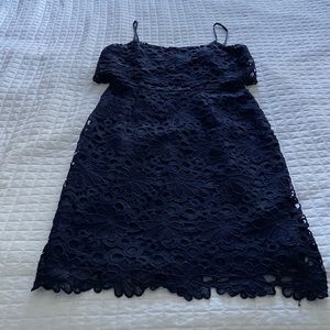 Nanette Lenore Navy Lacey Dress